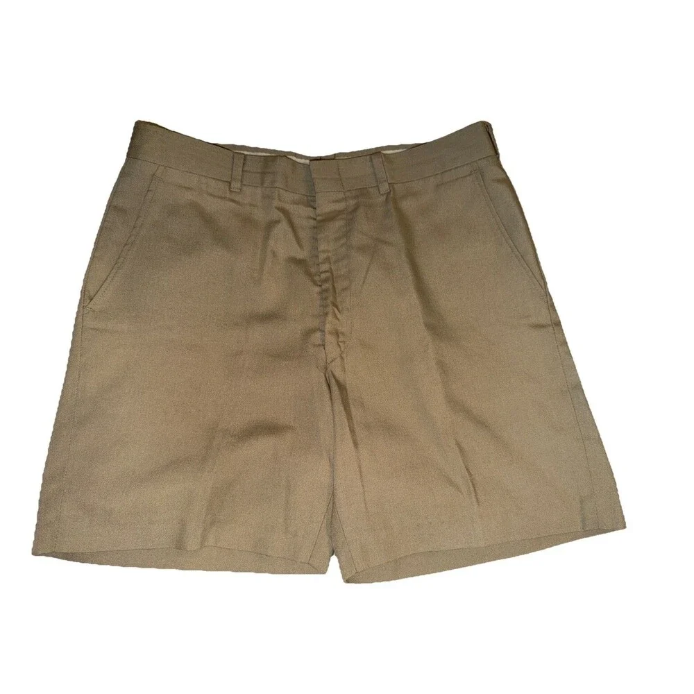 Men's Flat Front Khaki Shorts